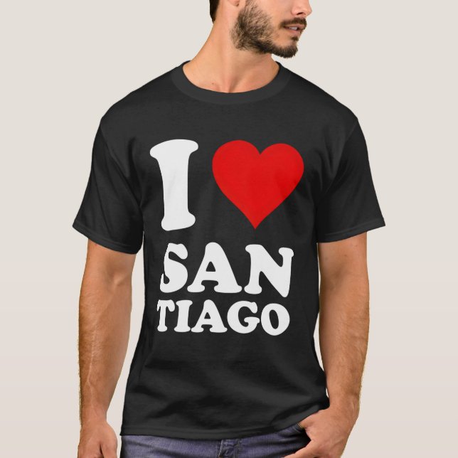 Camiseta Amo Santiago (Anverso)