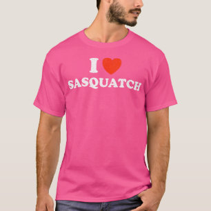 Camiseta Amo Sasquatch - Gracioso Cryptid Bigfoot Yeti Mons