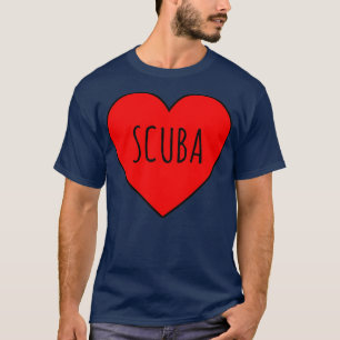 Camiseta Amo Scuba Heart