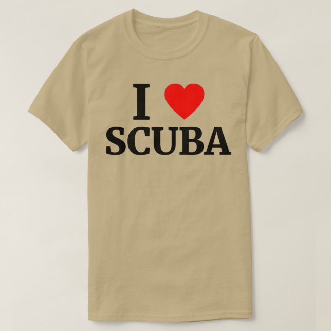 Camiseta Amo Scuba Heart 1 (Diseño del anverso)