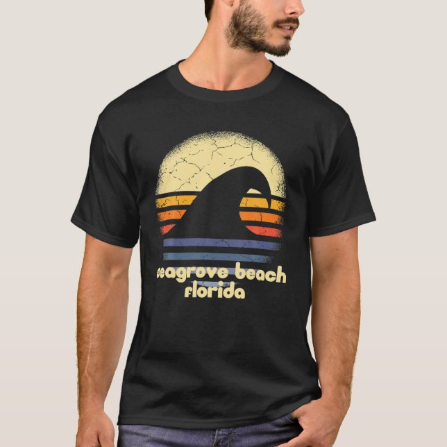 Camiseta Amo Seagrove Beach Florida Ocean Wave FL (Anverso)
