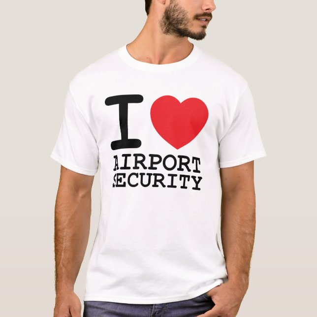 Camiseta Amo seguridad aeroportuaria (Anverso)
