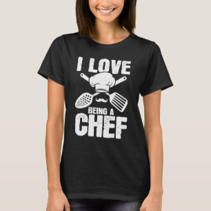 Camiseta Amo Ser Chef Cocinando Experto Cocinero Grap Culin