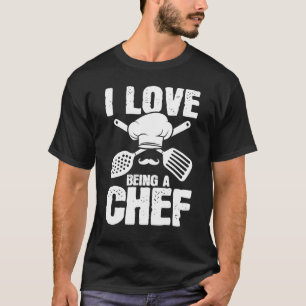 Camiseta Amo Ser Chef Cocinando Experto Cocinero Grap Culin