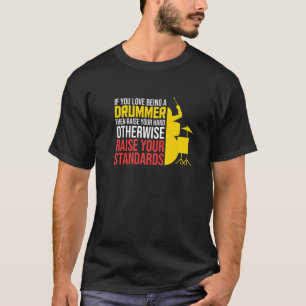 Camiseta Amo Ser Un Drummer Drummer Player Drumming Graphi