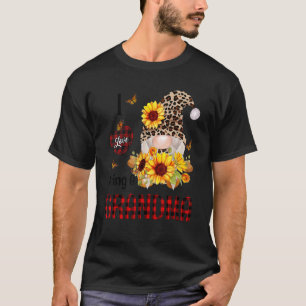 Camiseta Amo ser una abuela gnomo girasol leopardo Fam