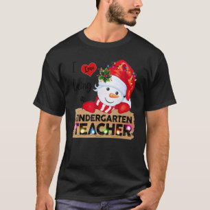 Camiseta Amo ser una maestra de jardín de infancia Navidad