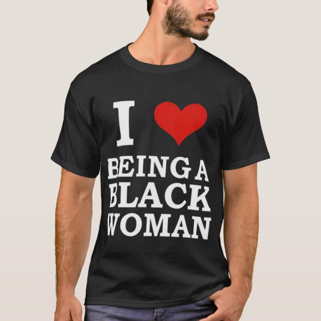 Camiseta Amo ser una mujer negra (Anverso)