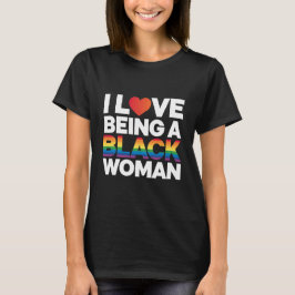 Camiseta Amo ser una mujer negra, reina negra