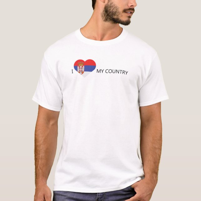 Camiseta Amo Serbia (Anverso)