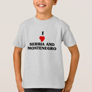 Camiseta Amo Serbia y Montenegro