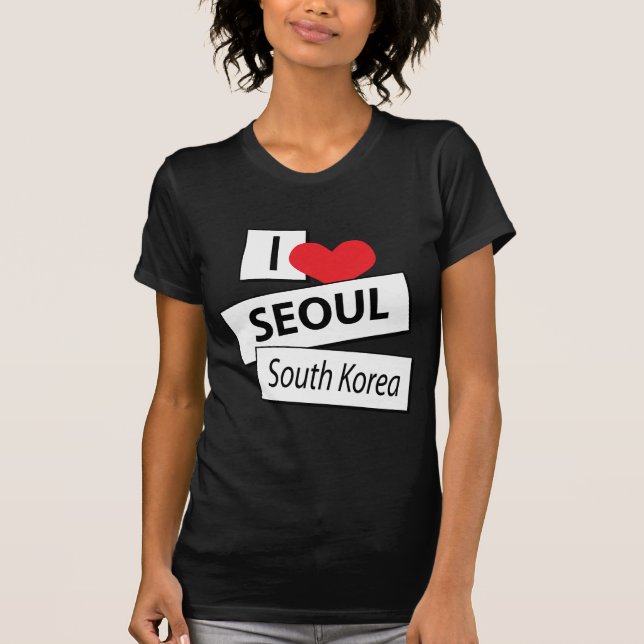 Camiseta Amo Seúl Corea del Sur (Anverso)