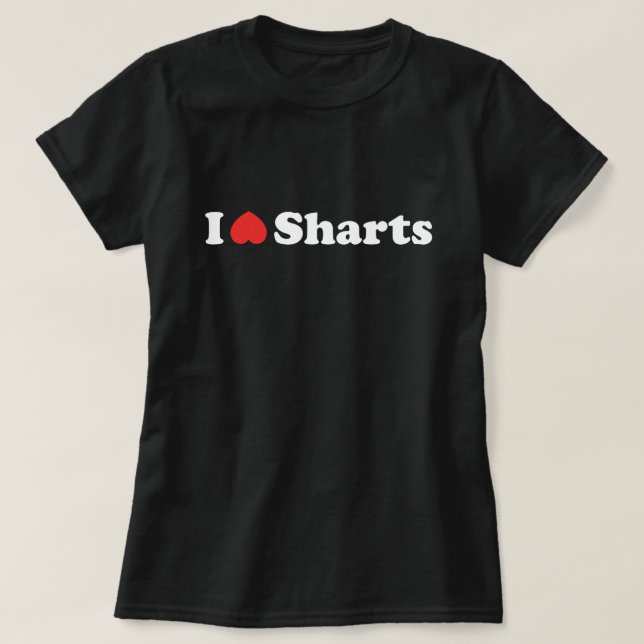 Camiseta Amo Sharts (Diseño del anverso)