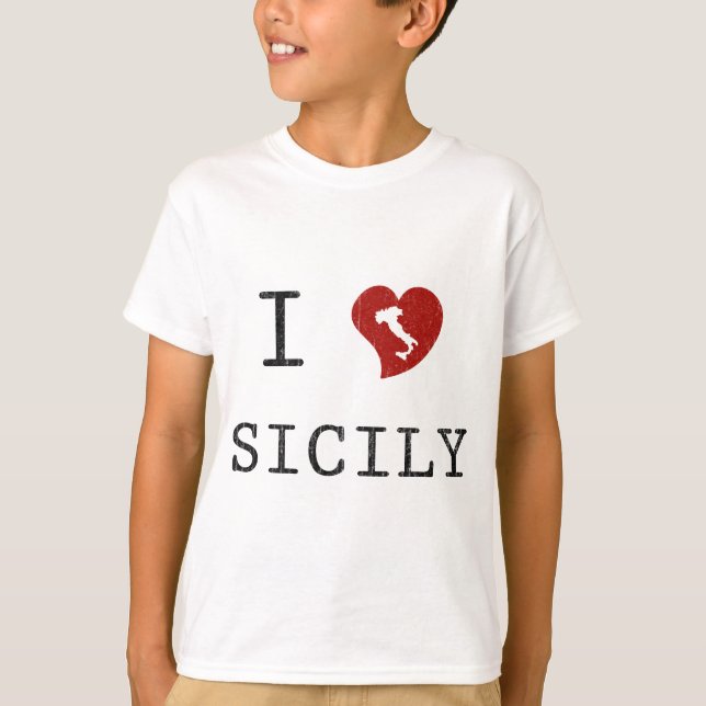 Camiseta Amo Sicilia (Anverso)