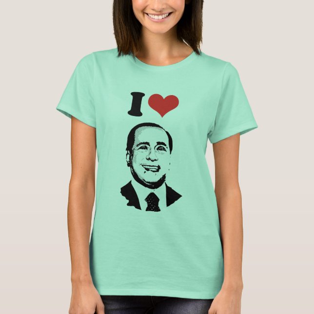 Camiseta Amo Silvio Berlusconi (Anverso)