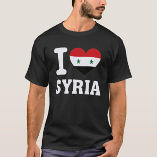 Camiseta Amo Siria Corazón Recuerdo Orgullo de los Amantes