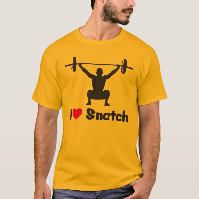 Camiseta Amo Snatch (Halterofilia) (Anverso)