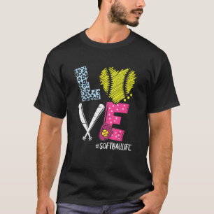 Camiseta Amo Softball Coach Player Softball Life Para Chica