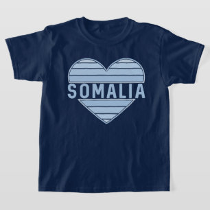Camiseta Amo Somalia, corazón somalí