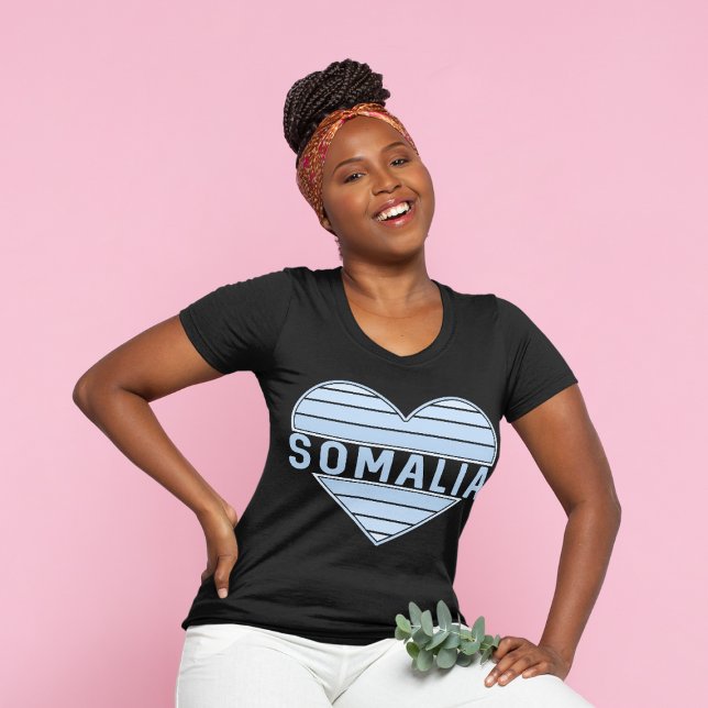 Camiseta Amo Somalia, corazón somalí (Somalia Heart T-Shirt)