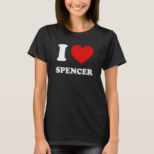 Camiseta Amo Spencer I Heart Spencer Funny First Name Sp
