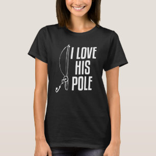 Camiseta Amo su pareja de pesca con caña