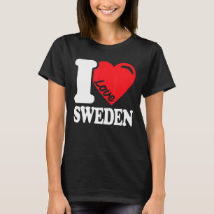 Camiseta Amo Suecia Patria Bandera Sueca Suecia 1