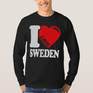 Camiseta Amo Suecia Patria Bandera Sueca Suecia 1