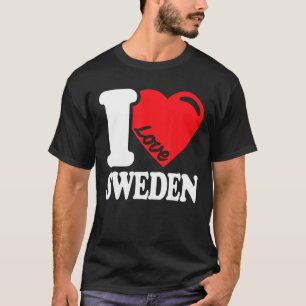 Camiseta Amo Suecia Patria Bandera Sueca Suecia 1