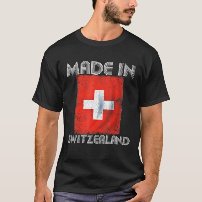 Camiseta Amo Suiza Es En Mi Nación De Bandera Suiza Dna (Anverso)