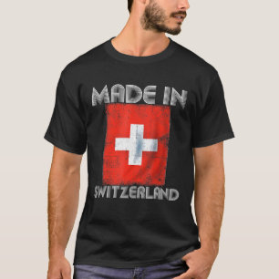 Camiseta Amo Suiza Es En Mi Nación De Bandera Suiza Dna