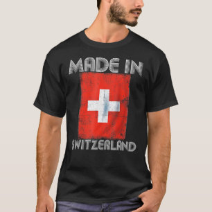 Camiseta Amo Suiza Es En Mi Nación De Bandera Suiza Dna