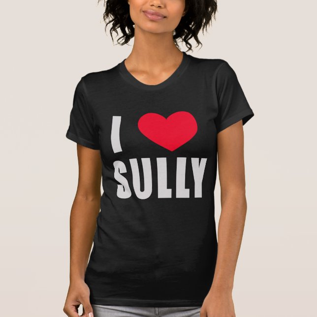 Camiseta Amo Sully el CORAZÓN de I Sully (Anverso)