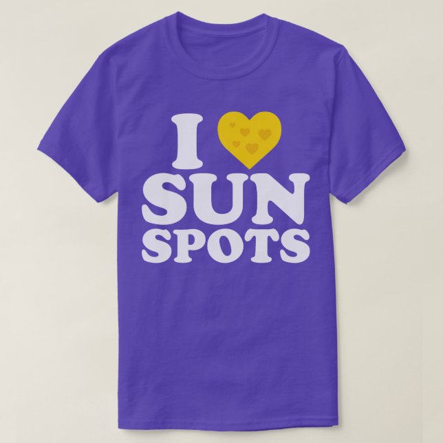 Camiseta Amo Sunspot I Love Sunspots (Diseño del anverso)
