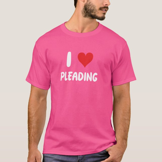 Camiseta Amo suplicar - Corazón - Juez Fiscal Abogado (Anverso)