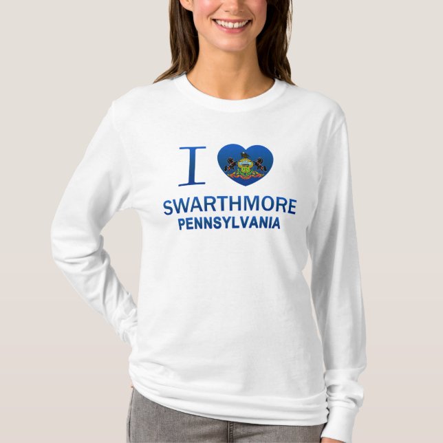 Camiseta Amo Swarthmore, PA (Anverso)