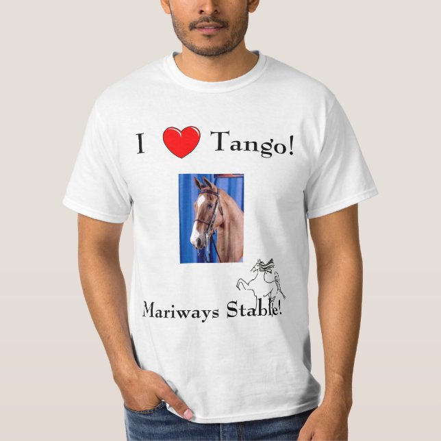 Camiseta ¡Amo tango! (Anverso)