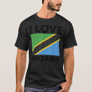 Camiseta Amo Tanzania Corazón Tanzania Familia Viaje Tan