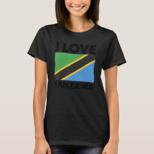 Camiseta Amo Tanzania Corazón Tanzania Familia Viaje Tan