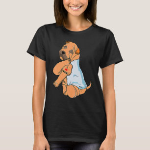Camiseta Amo Tatuaje Mamá Shar Pei Mamá Perro Día de la Mad