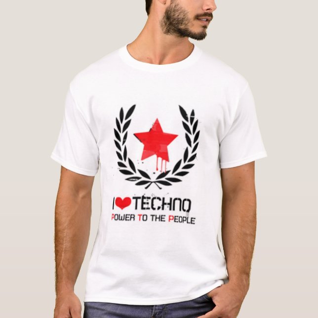 Camiseta Amo techno (Anverso)
