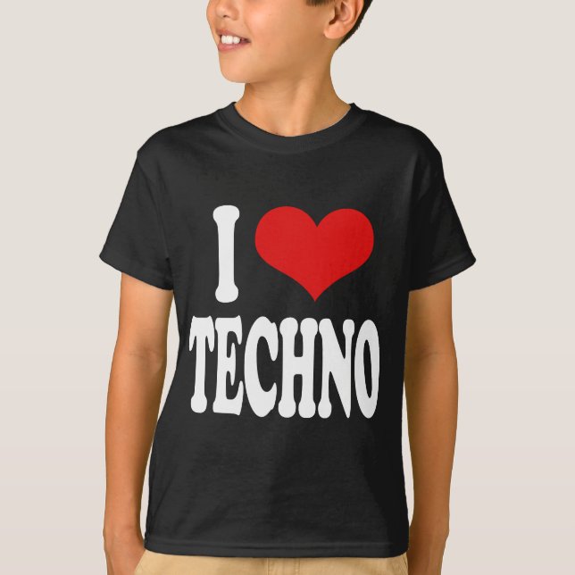 Camiseta Amo Techno (Anverso)