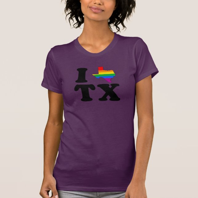 CAMISETA AMO TEJAS GAY (Anverso)