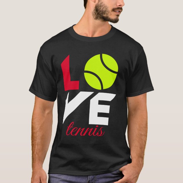 Camiseta Amo tenis (Anverso)