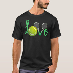 Camiseta Amo Tenis Racket Ball Court Entrenador S