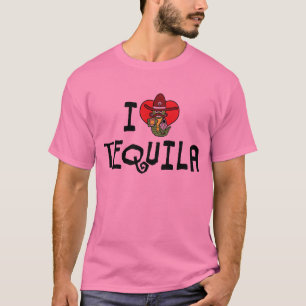 Camiseta Amo Tequila del corazón
