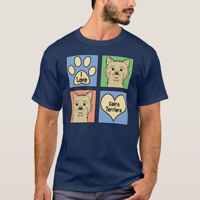 Camiseta Amo terrieres de mojón (Anverso)