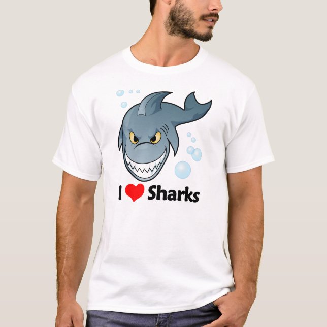 Camiseta Amo tiburones (Anverso)
