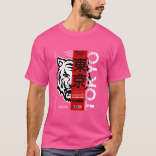 Camiseta Amo Tokio, Guay Tokyo, gráfico de tigres salvajes