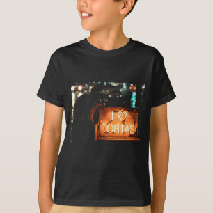 Camiseta Amo tortas mapache comida mexicana